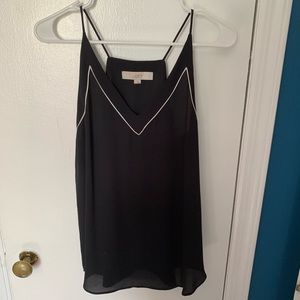 MOVING SALE! 
LOFT black strappy cami, small